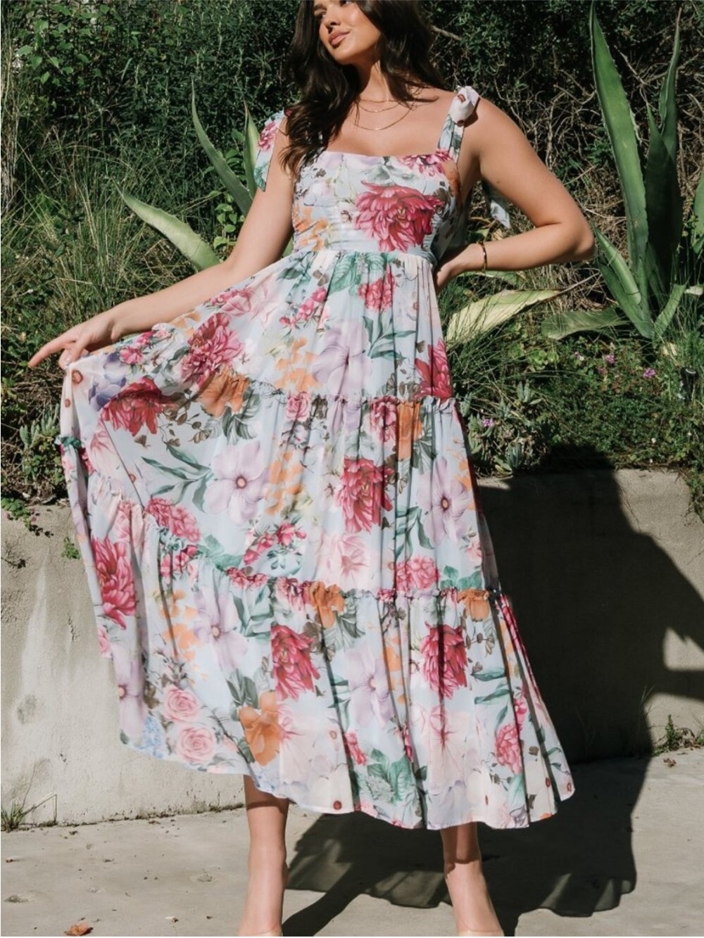 Baltic Born Anita Maxi Dress Light Blue - Picture 2 of 4